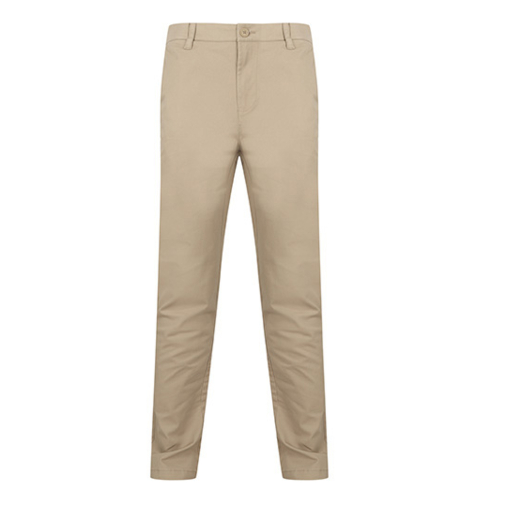 Chino da uomo elasticizzato con cintura flessibile
