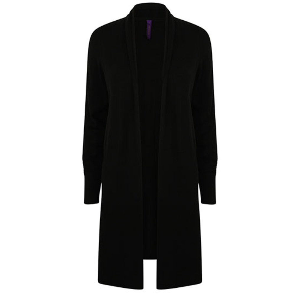 Ladies` Longline Open Cardigan
