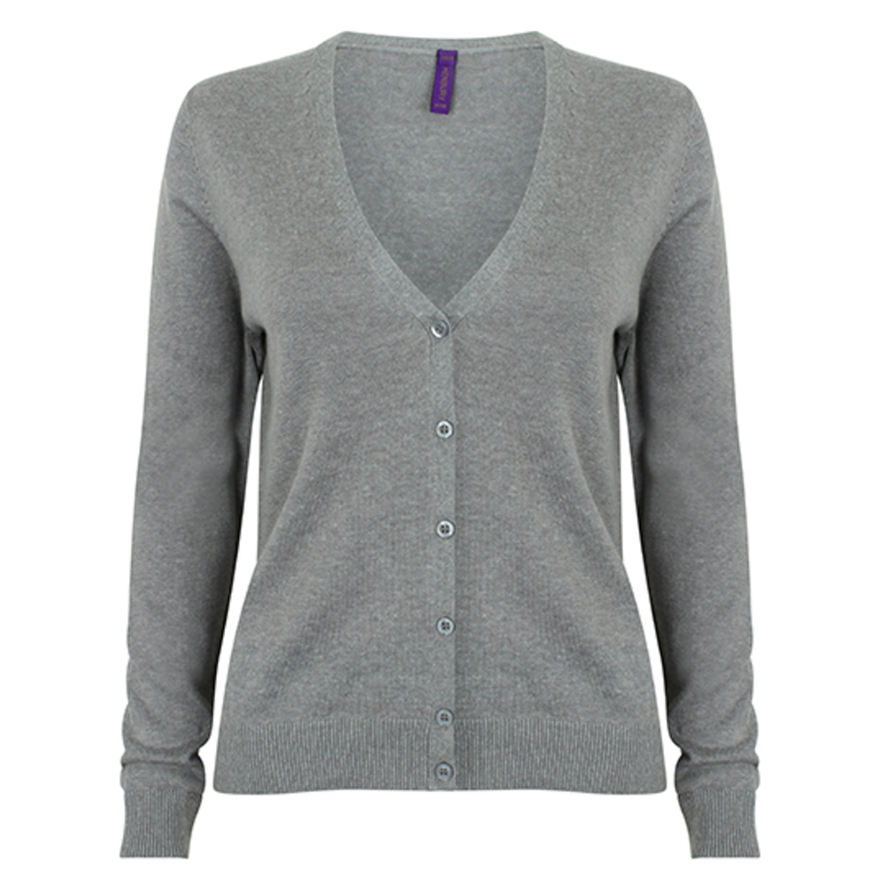 Ladies` Lightweight V-Neck Short Cardigan
