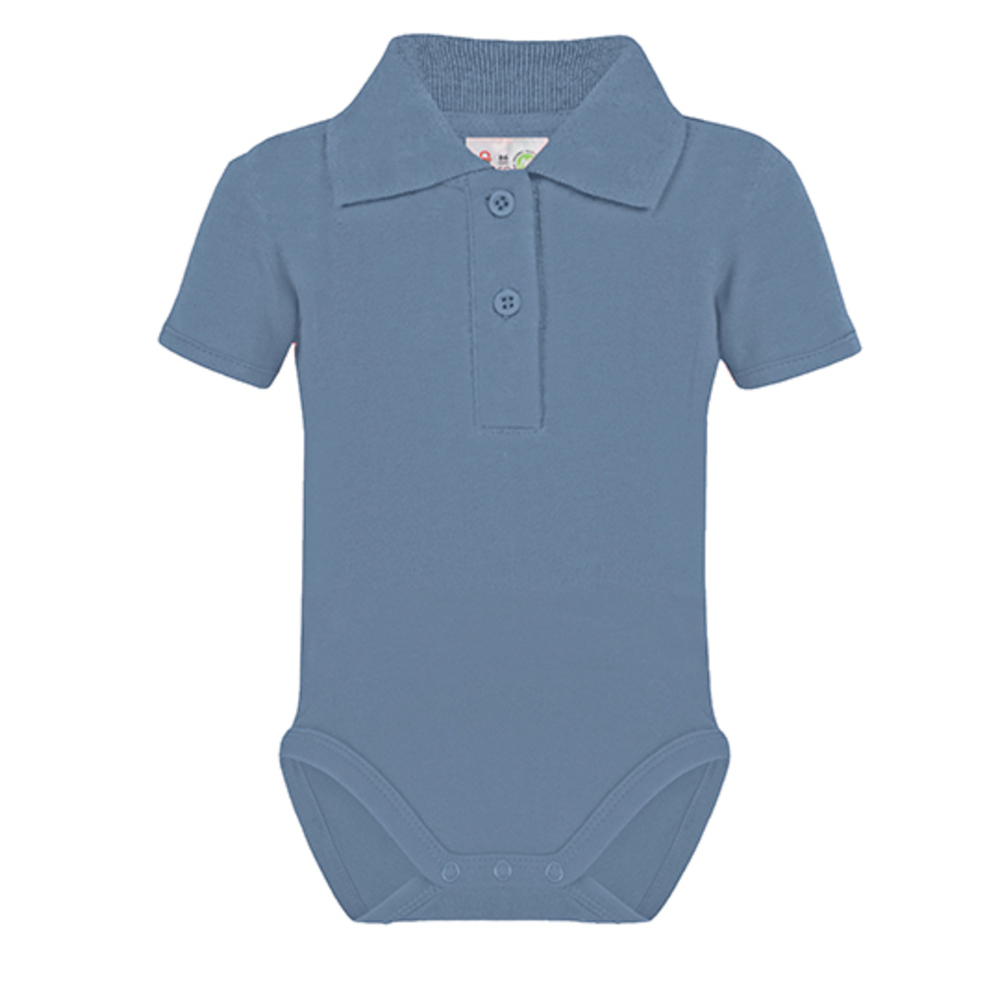 Bio Bodysuit with Polo shirt neck