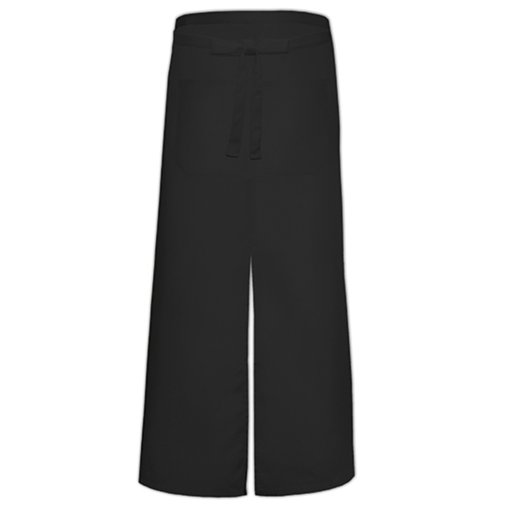 Tablier de bistrot avec poche avant et poche avant fendue