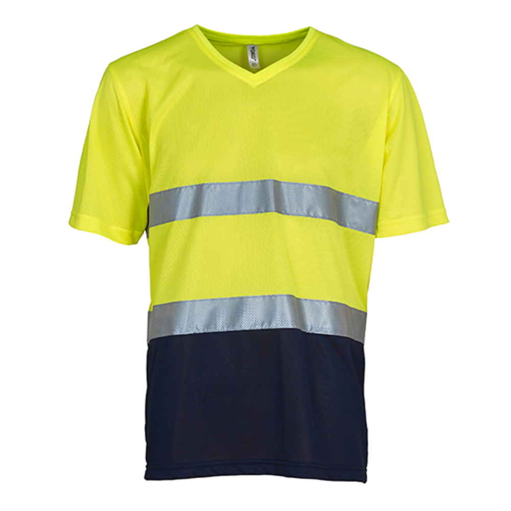 Hi Vis Top Cool Super Light V-Neck T-Shirt