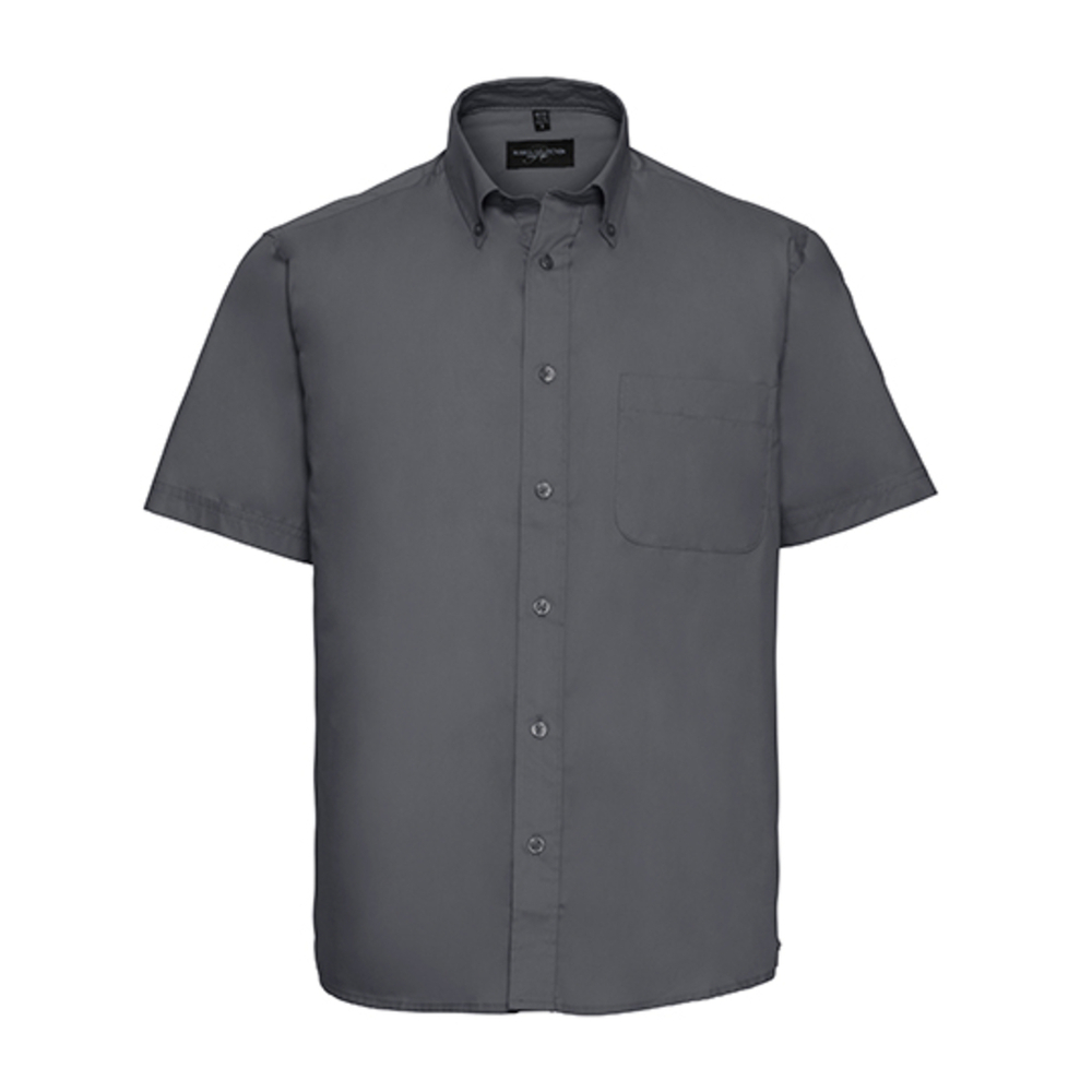 Men`s Short Sleeve Classic Twill Shirt