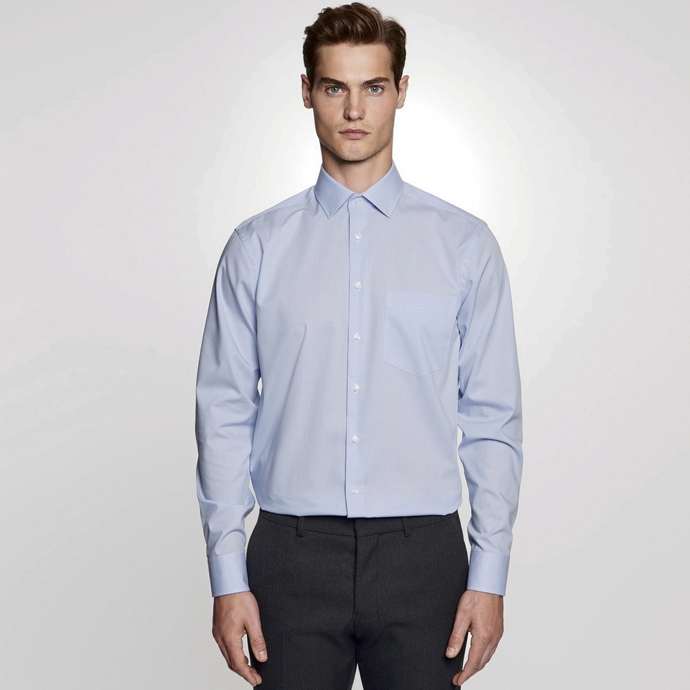 Men`s Shirt Regular Fit Check/Stripes Longsleeve