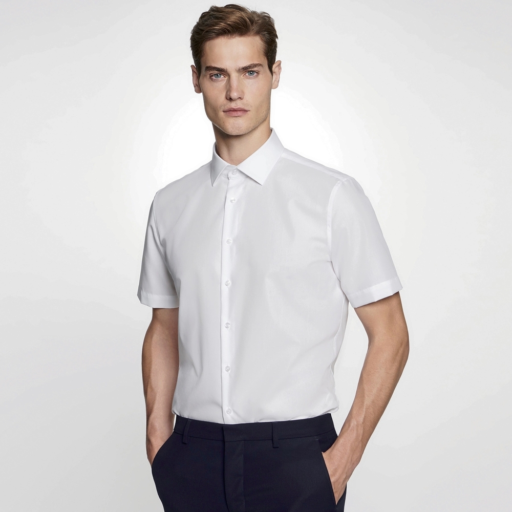 Men`s Shirt Slim Fit Shortsleeve