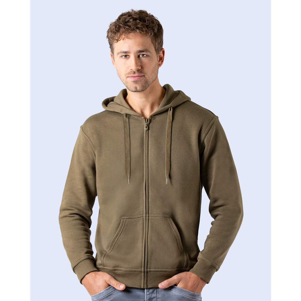 Zip Through Hooded Sweat Jacket