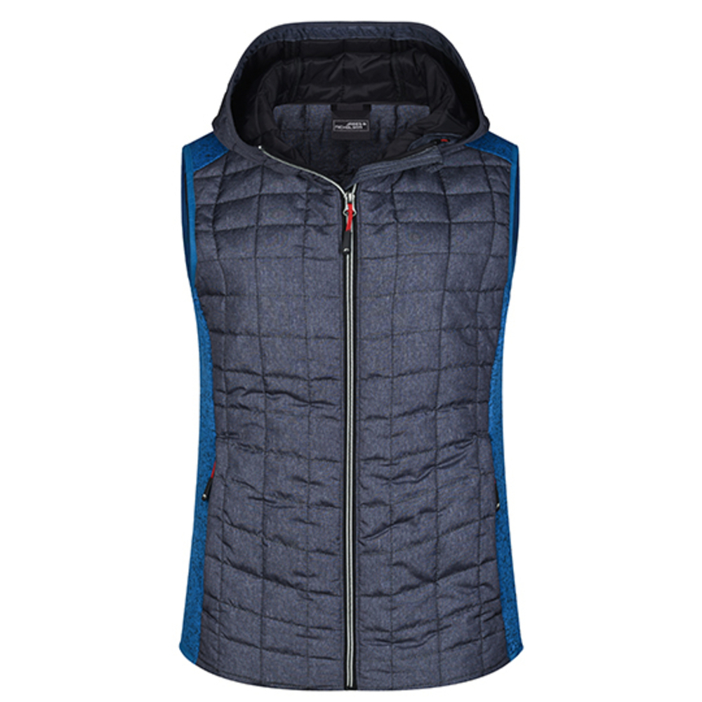 Gilet ibrido lavorato a maglia da donna