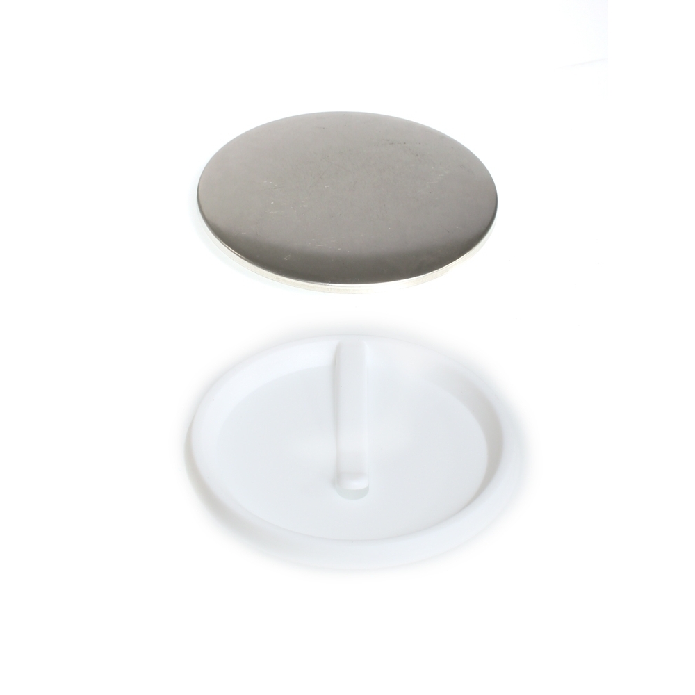 100 runde Buttons 75mm mit Clip