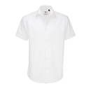 Poplin Shirt Black Tie Short Sleeve / Men