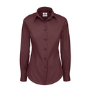 Poplin Shirt Black Tie Long Sleeve / Women