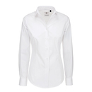 Poplin Shirt Black Tie Long Sleeve / Women