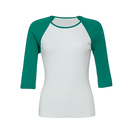 3/4-Sleeve Contrast Raglan T-Shirt