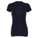 Sheer Rib Crew Neck T-Shirt