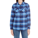 Women`s Woven Plaid Flannel Shirt