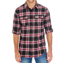Woven Plaid Flannel Shirt