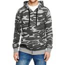 Full Zip Camo Hooded Fleece Jacket