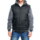 Hooded Fleece Sleeved Puffer Vest