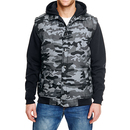 Hooded Fleece Sleeved Puffer Vest