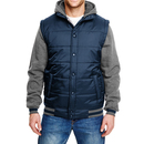 Hooded Fleece Sleeved Puffer Vest