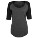 Ladies 3/4 Contrast Raglan Tee