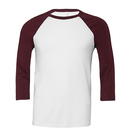 Unisex 3 / 4 Sleeve Baseball T-Shirt