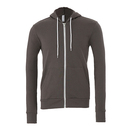 Unisex Zip-Up Poly-Cotton Fleece Hoodie