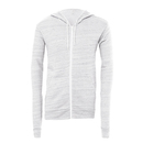 Unisex zip-up poly-cotton fleece hoodie