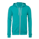 Unisex Zip-Up Poly-Cotton Fleece Hoodie