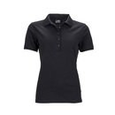 Ladies` Elastic Polo Piqué