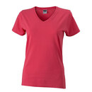 Ladies` Slim Fit V-T