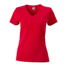 Ladies` Slim Fit V-T