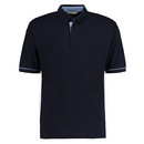 Button Down Collar Contrast Polo Shirt