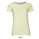 Women`s Round Neck Striped T-Shirt Miles