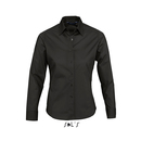 Chemise manches longues extensible pour dames Eden