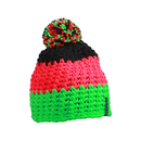 Casquette crochetée avec pompon