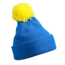 Pompon Hat with Brim