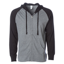Men´s Lightweight Jersey Raglan Zip Hood
