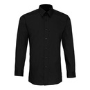 Chemise pour homme à manches longues en popeline ajustée