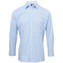 Mens Microcheck (Gingham) Long Sleeve Shirt