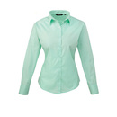 Ladies Poplin Long Sleeve Blouse