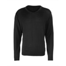 Mens V-Neck Knitted Sweater