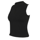 Women`s High Neck Crop Vest