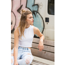 Women`s High Neck Crop Vest