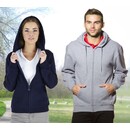 Zip Through Hooded Sweat Jacket