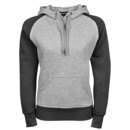 Ladies Two-Tone Hooded Sweatshirt