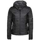 Veste croisée en Aspen à capuche pour dames