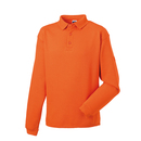 Workwear sweatshirt with collar and placket