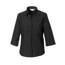 Ladies´ 3/4 Sleeve Polycotton Fitted Poplin Shirt