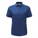 Ladies? short sleeve polycotton poplin shirt