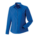 Ladies Long Sleeve Pure Cotton Poplin Blouse